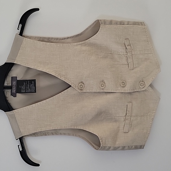Kenneth Cole Linen Blend Vest & Pant Set, Size 4T - Picture 2 of 9